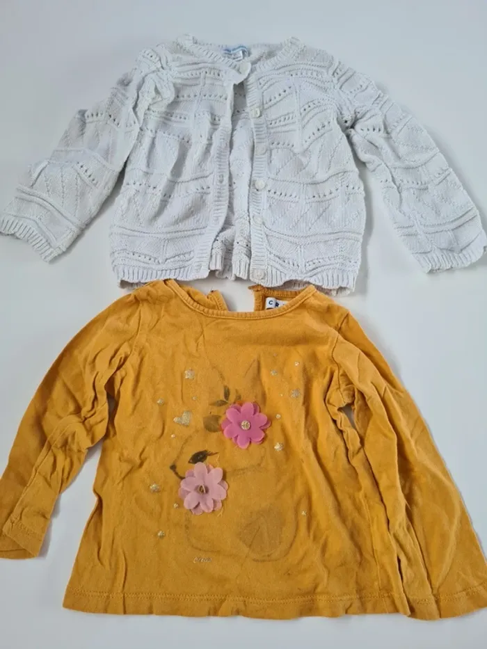 Ensemble gilet et t-shirt 24mois