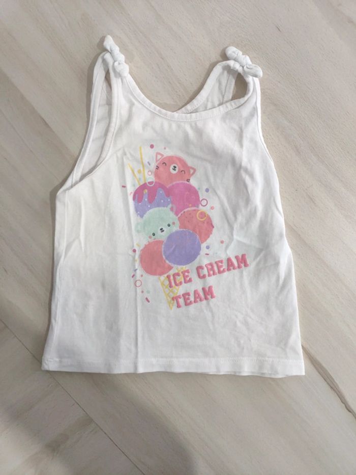 T shirt débardeur Orchestra ICE cream team 18 mois