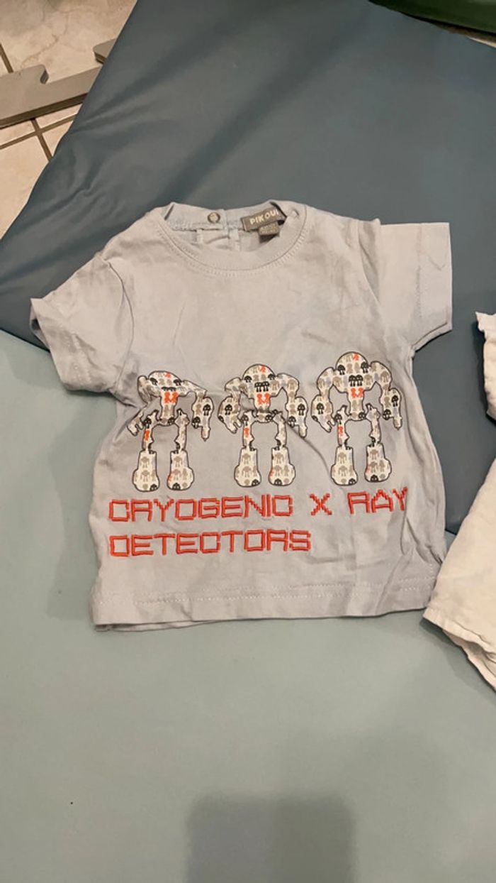 Chemise blanche et t-shirt 6 mois - photo numéro 3