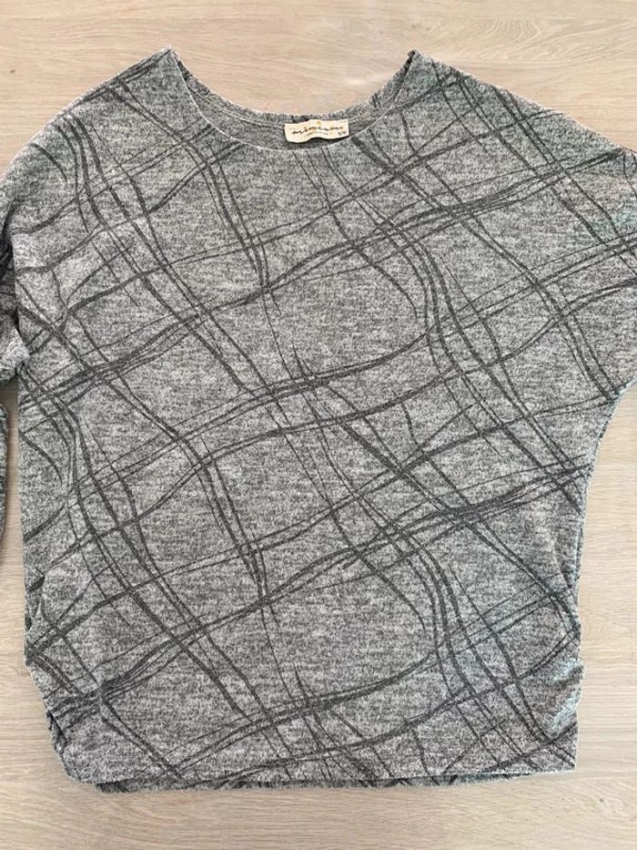 pull doux manches 3/4 retroussables