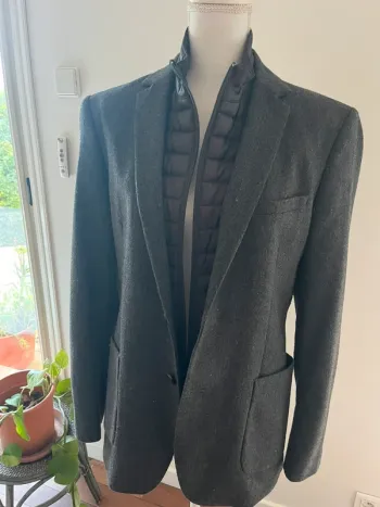 Blazer tweed laine mélangée et fausse doudoune amovible Brice taille 50 costume (soit 42 France)