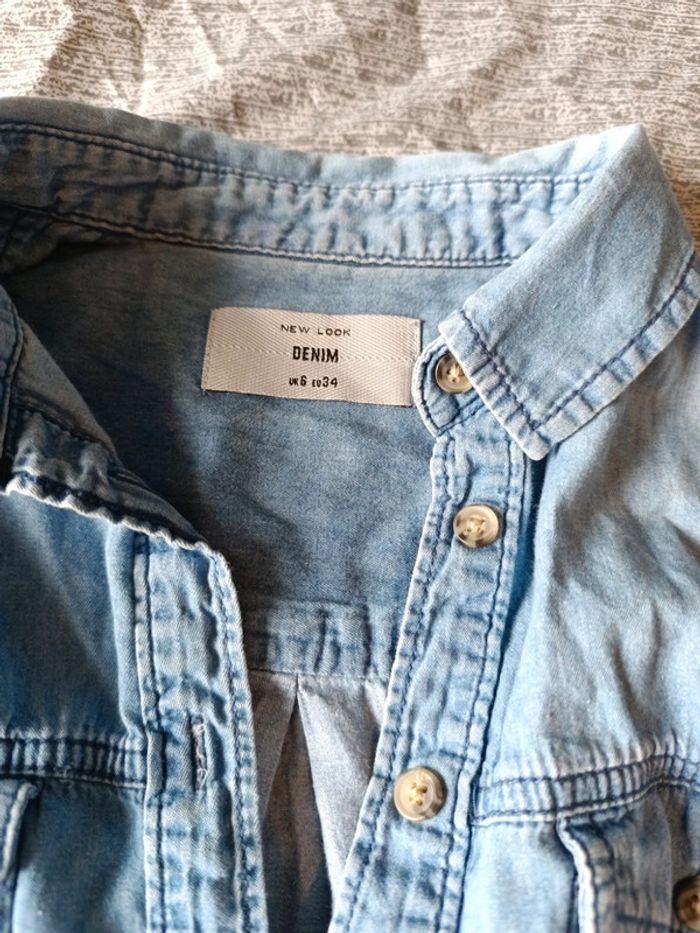 Chemise effet jean - photo numéro 2