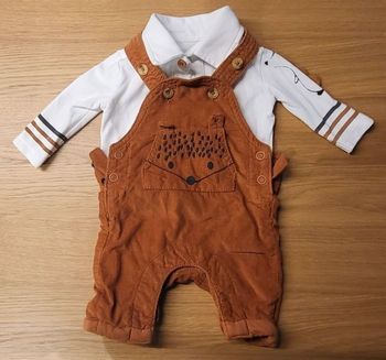 Ensemble salopette et chemise - naissance - orchestra