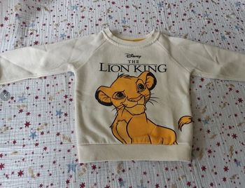 Pull Roi Lion Disney Primark 18-24 mois