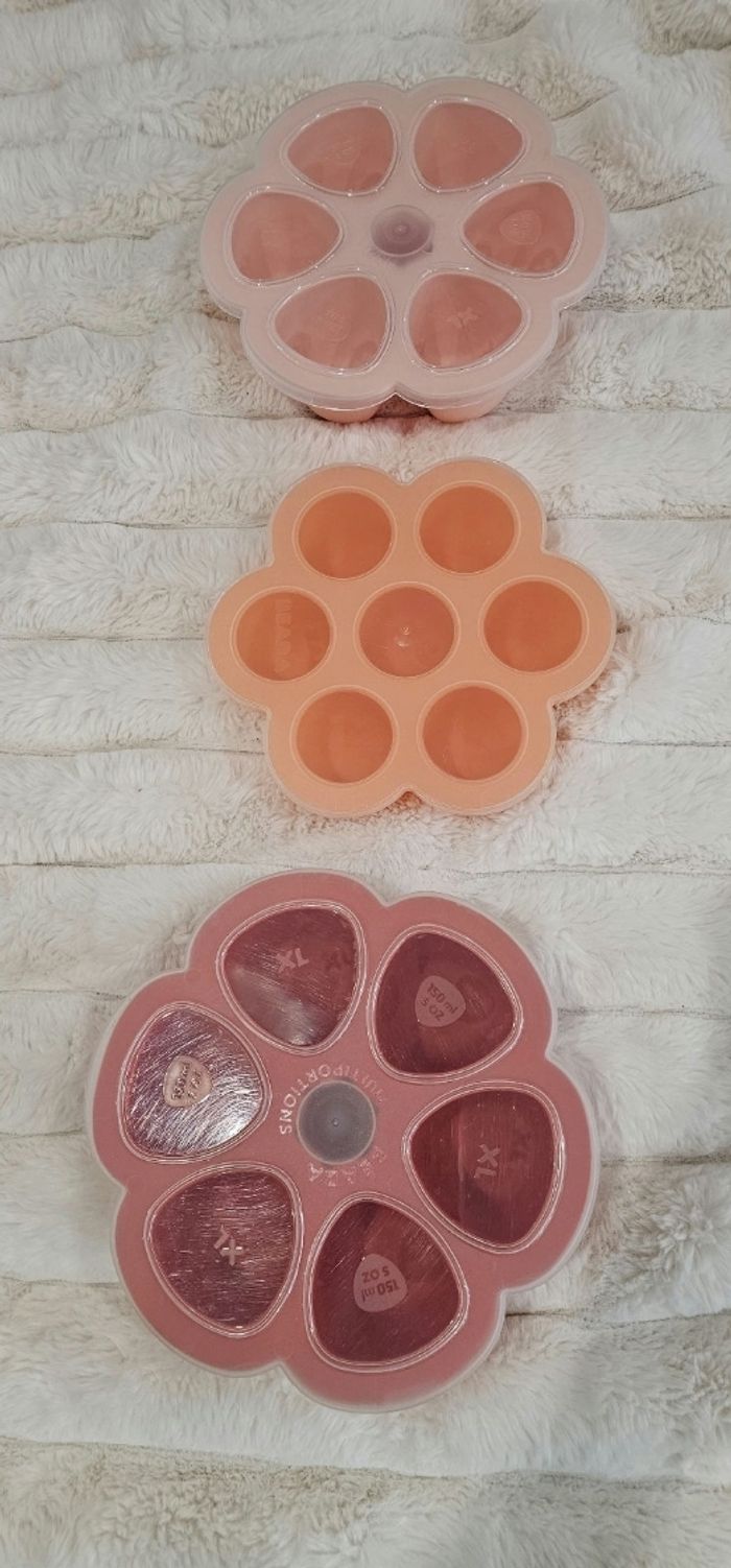 Lot de 3 fleurs 🌸 multiportions BEABA différents formats - photo numéro 5