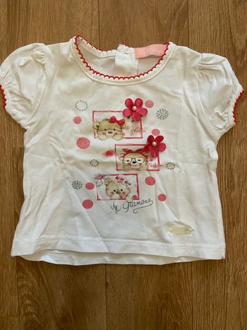 T-shirt blanc fille 3M