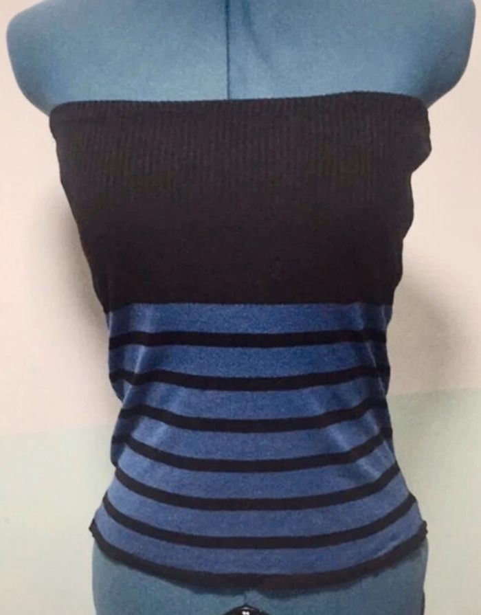 Bustier morgan 36 top taille S haut sans bretelle - photo numéro 2