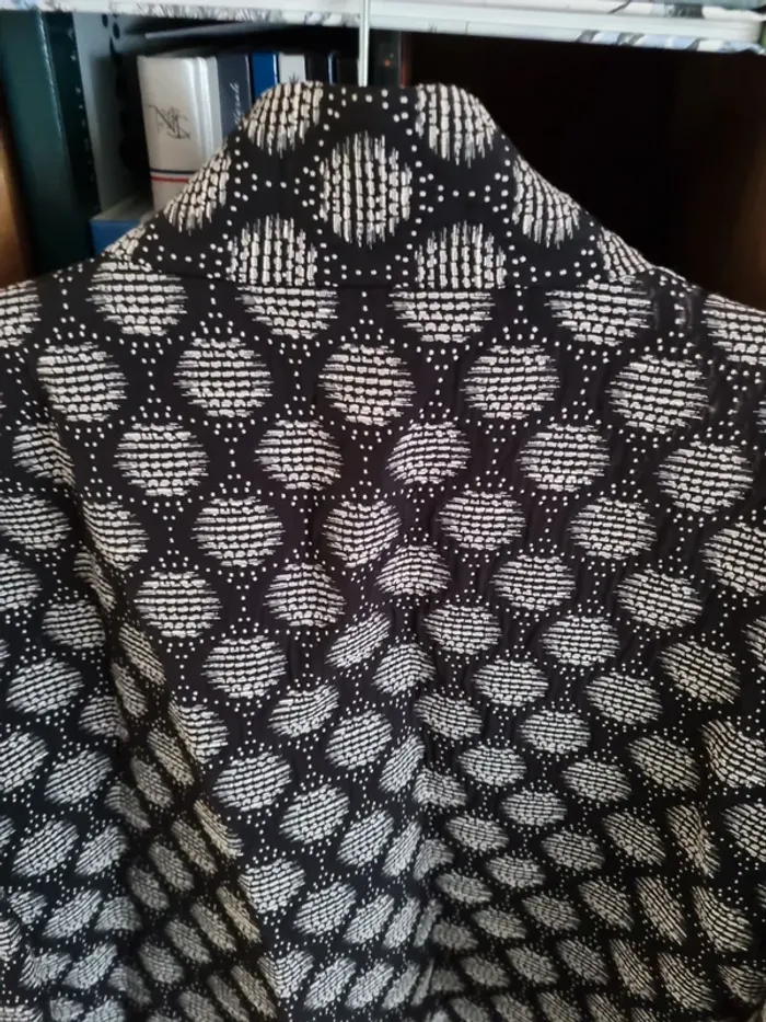 Veste habillée H&M noire et blanche taille S - photo numéro 5
