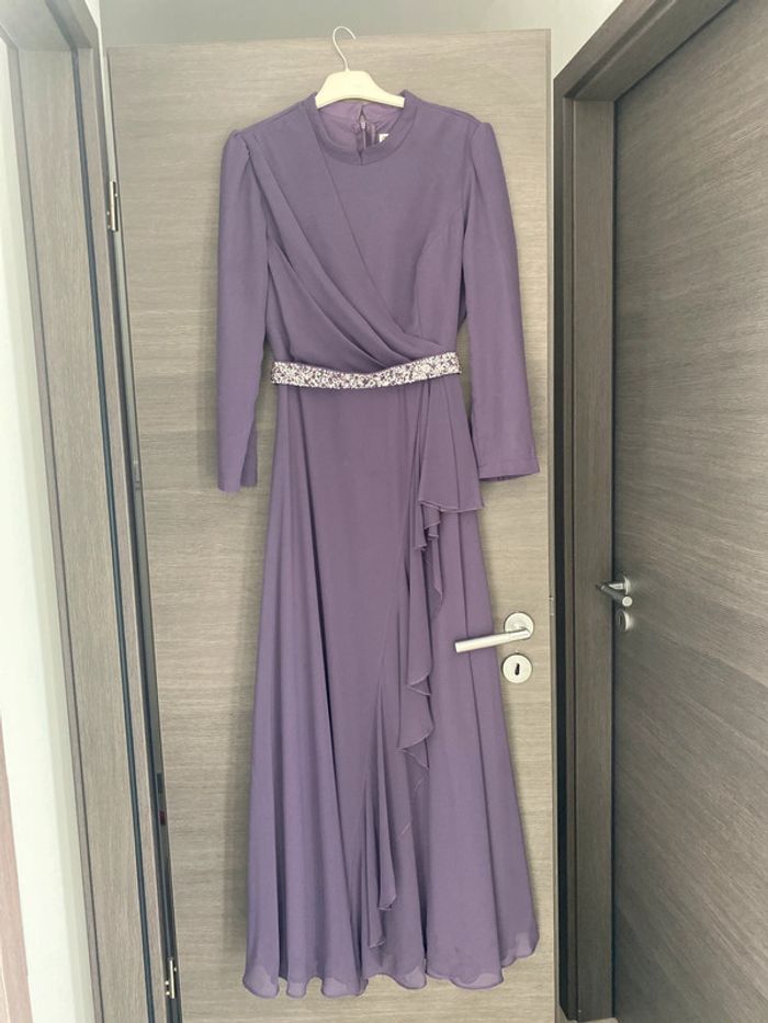 Magnifique robe de soirée en mousseline