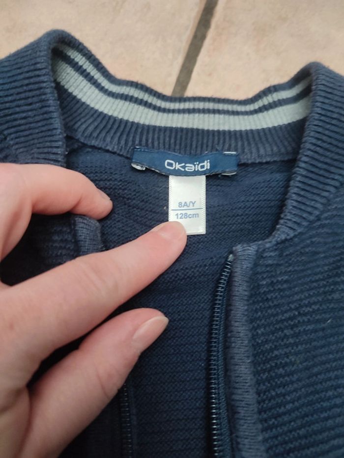 Gilet bleu marine Okaïdi - photo numéro 2