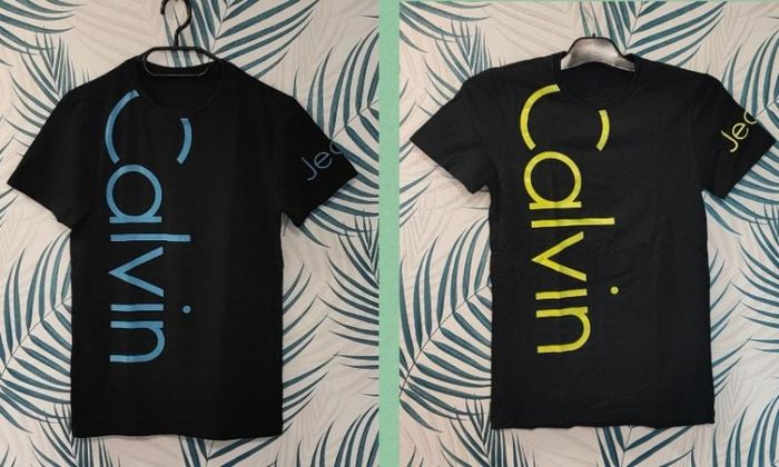 🦎 Lot de 2 t-shirts manches courtes - Calvin Klein - S 🦎