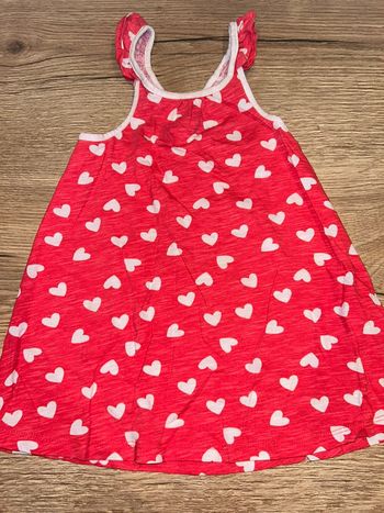 Robe sans manches cœurs