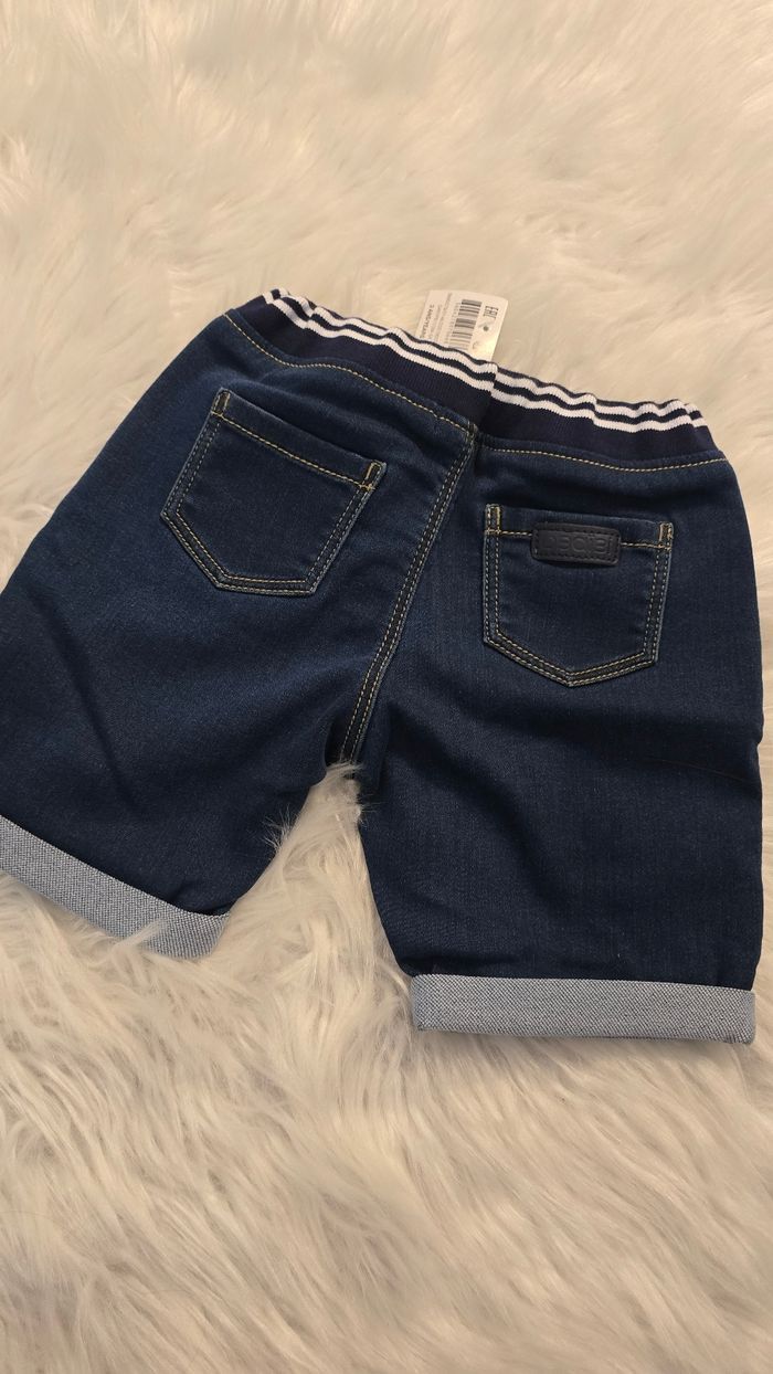Neufs (non portés) 🏷💙🥰superbe  ensemble polo mc et short en jeans 36mois garçon 🥰💙 - photo numéro 7