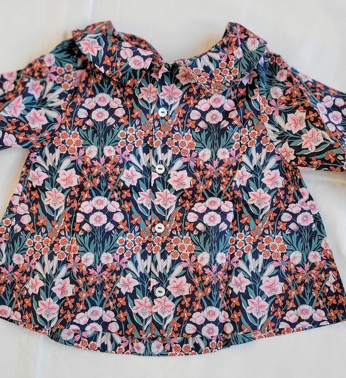 Blouse Jacadi en Liberty 12 mois - photo numéro 2