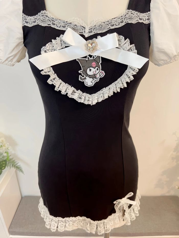 Robe noire style Sanrio Kuromi Lolita Princesse - photo numéro 4