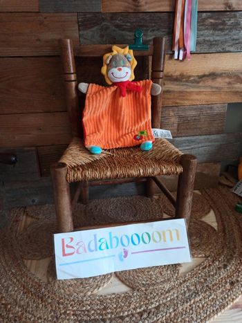 Doudou lion mots d'enfants tbe