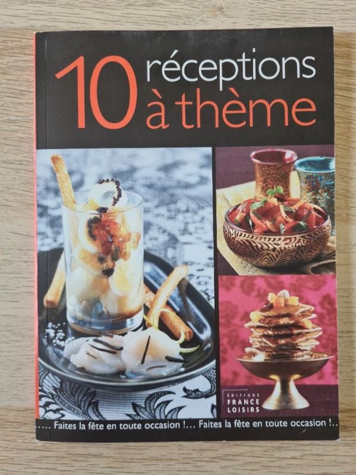 Livre 10 réceptions à thème