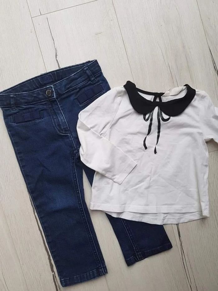 Ensemble chic fille 2ans jacadi h&m
