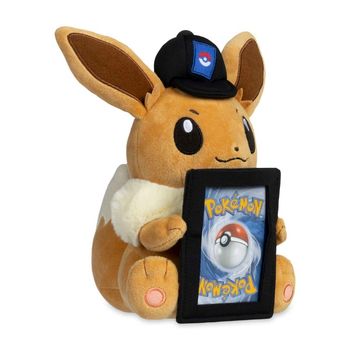 Peluche Rare Support Carte Eevee Evoli Pokemon Center Japon Édition Limitée