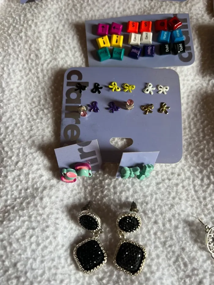 Lot de 67 paires boucles d’oreilles punk voyage noeud rock mignonne - photo numéro 2