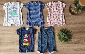 Lot barboteuses 1 mois