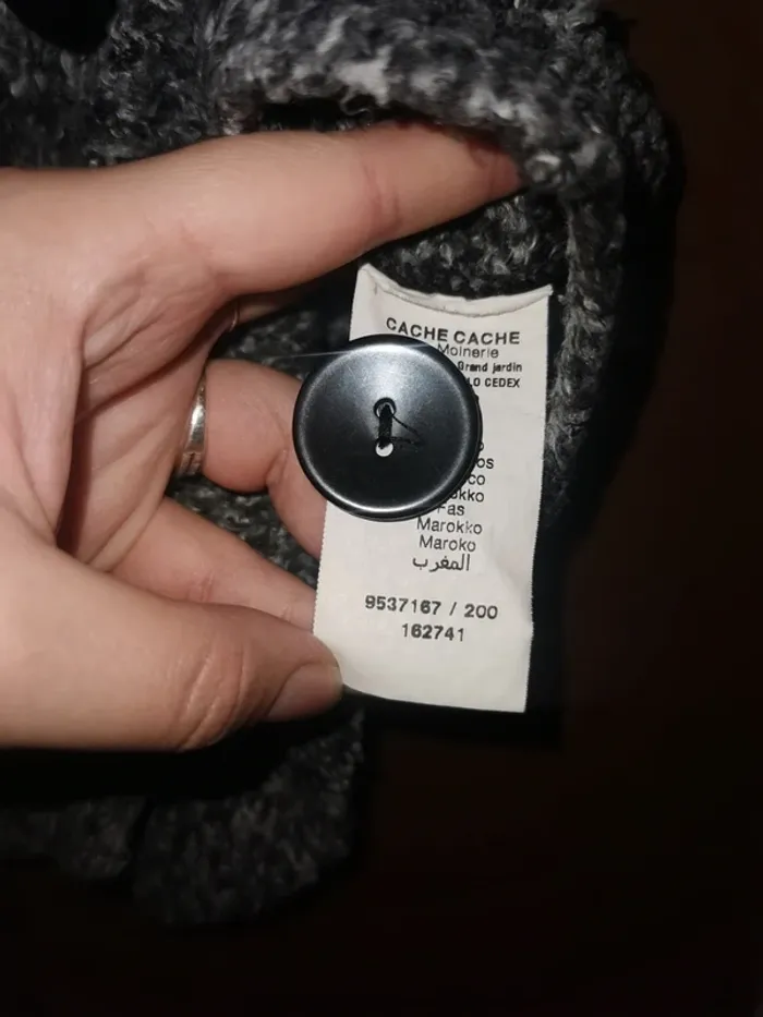 Gilet maille gris. - photo numéro 4