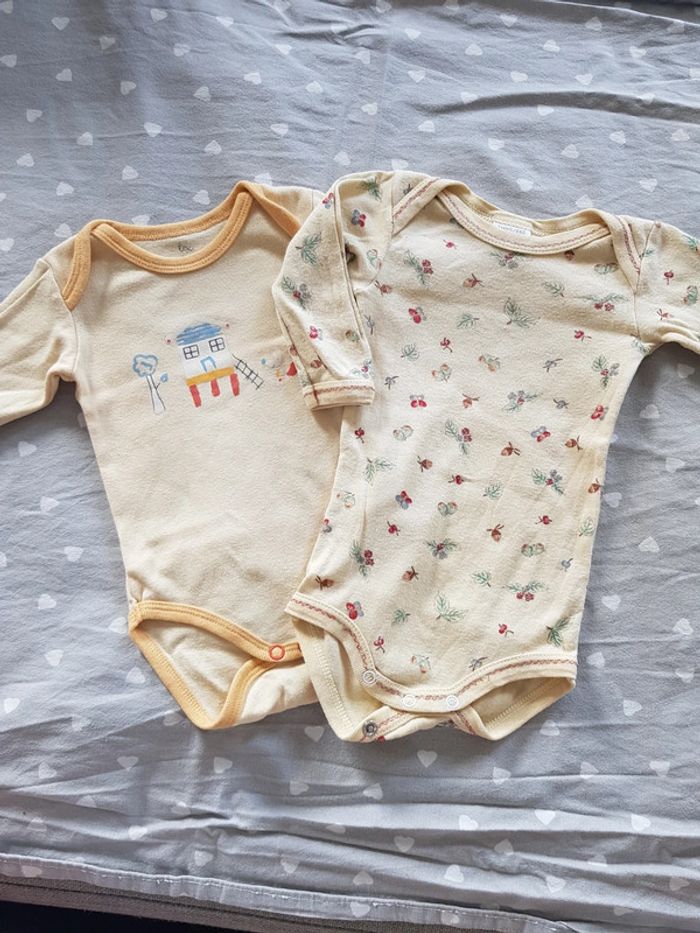 Lot de 2 bodys manches longues