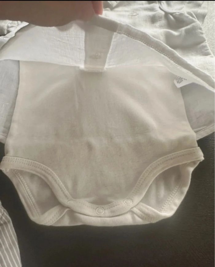 Ensemble body salopette garçon Petit Bateau 6 mois - photo numéro 7