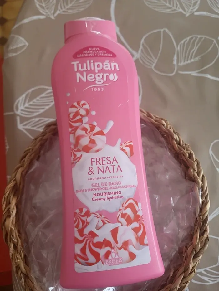 Gel douche fraise chantilly 650 ml, tulipan negro