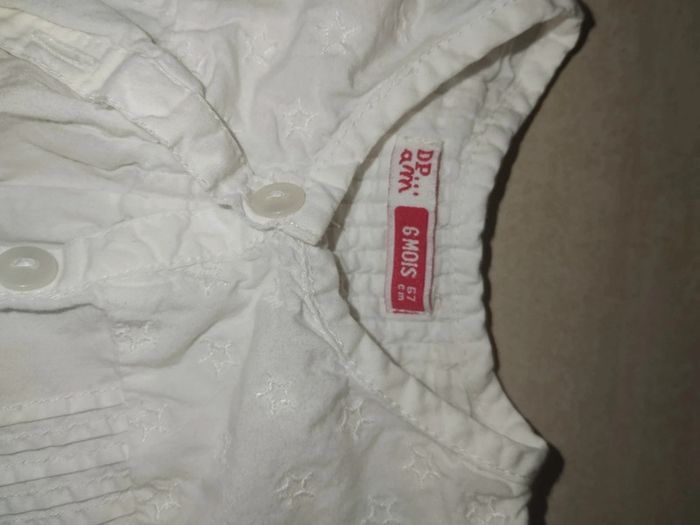 Chemise blanche 6mois - photo numéro 2