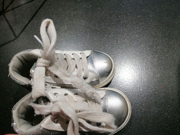 Basket paillettes argenté - photo numéro 2