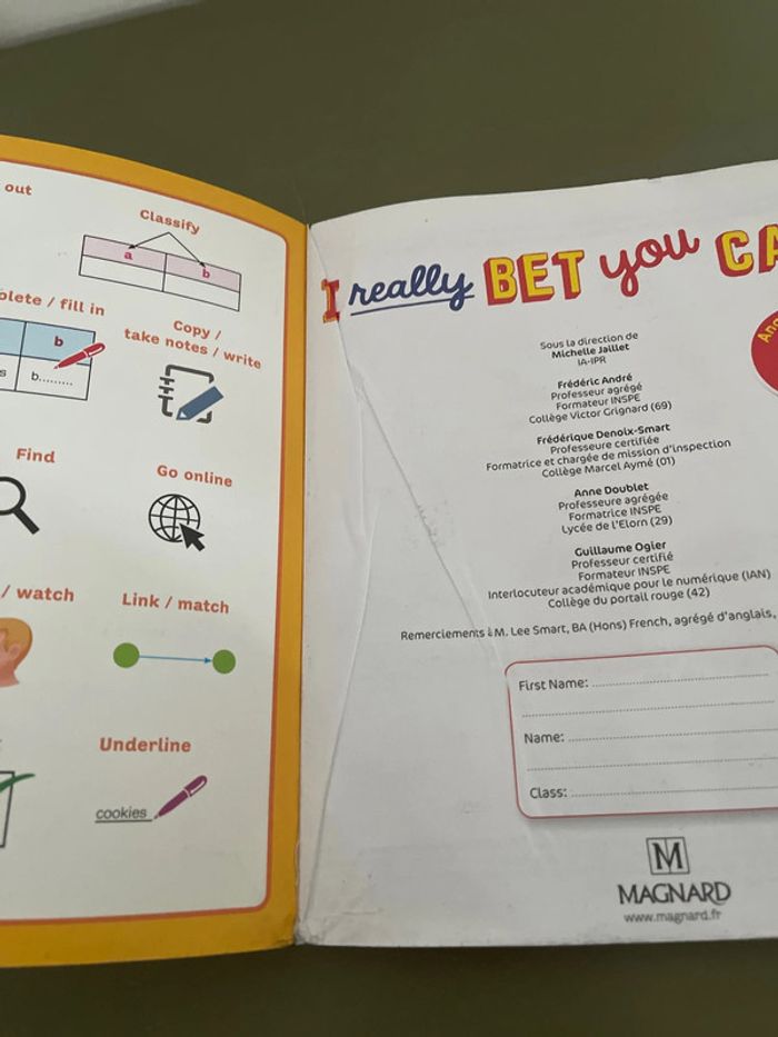 Livre Workbook, sixième anglais, édition 2021, I, really bet You Can - photo numéro 3