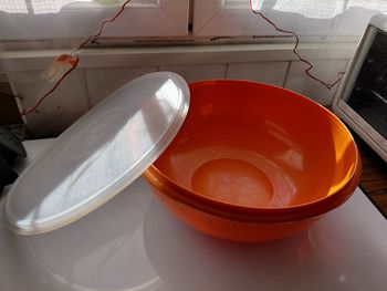 Tres gos saladier tupperware vintage orange rare 