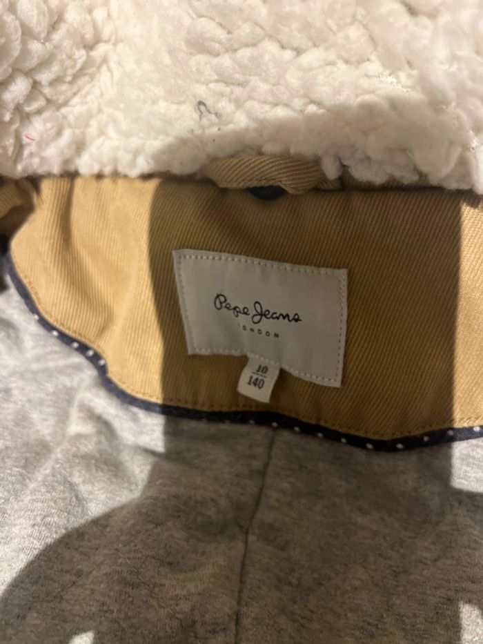 Parka pépé jeans couleur camel 10 ans - photo numéro 5