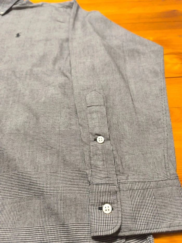 Chemise à carreaux - Ralph Lauren - Mc Meel - Logo brodé noir - Noir, blanc - Taille XL - photo numéro 5