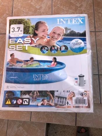 Piscine autoportante ronde Intex Easy 3,7 M de diamètre neuve ds emballage