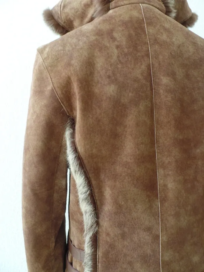 Manteau cuir_daim neuf T.36-38 - photo numéro 15