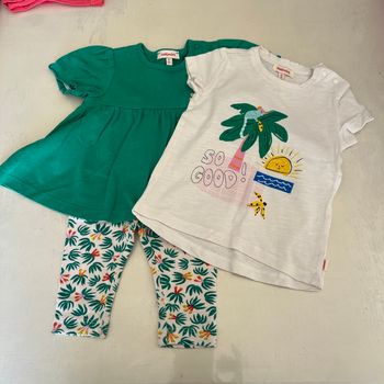Blouse/tee shirt/leggings catimini