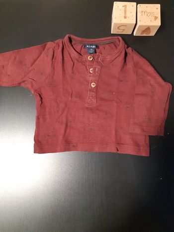 Maillot ML 1mois kiabi