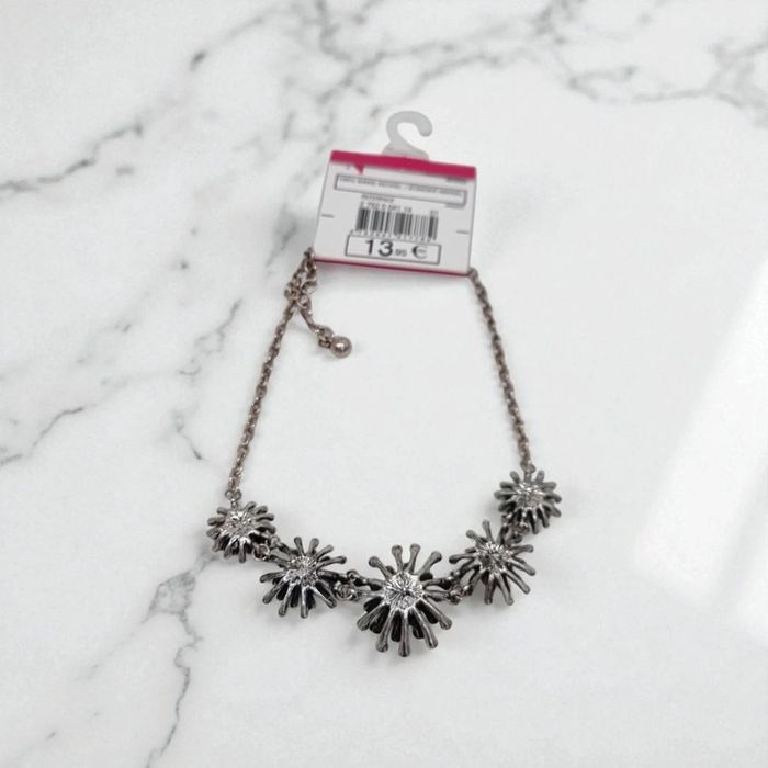 Armand Thiery collier strass et métal neuf - photo numéro 5