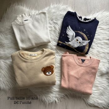 Pull fille taille 10 ans