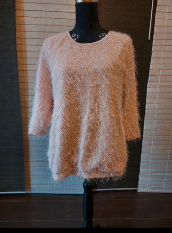Pull rose manches 3/4