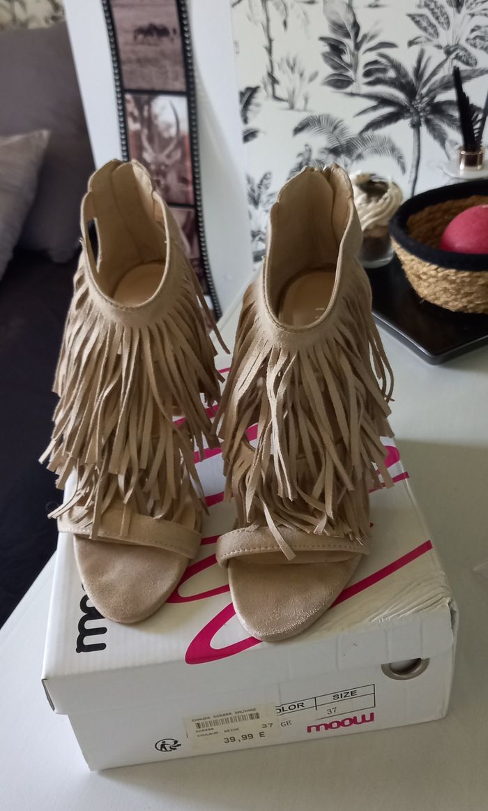 Nu pieds Moom beige
