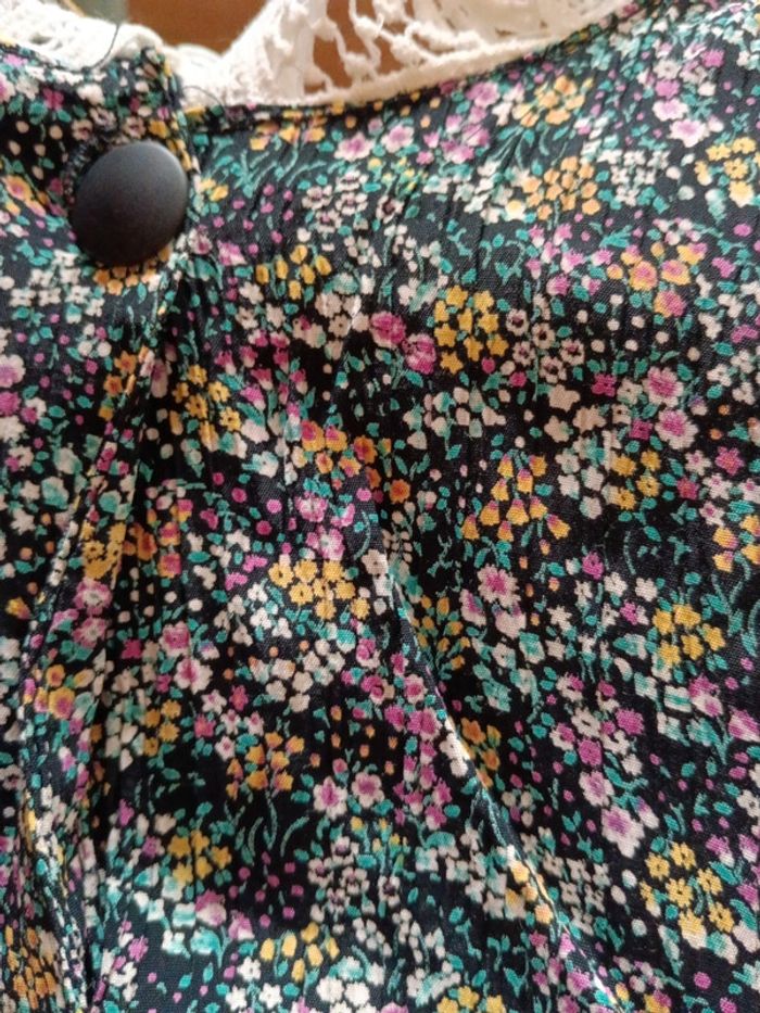 Robe vintage viscose à fleurs taille 46 - photo numéro 9