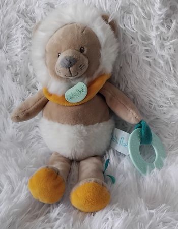 Doudou peluche d activités lion Maxou - Baby Nat