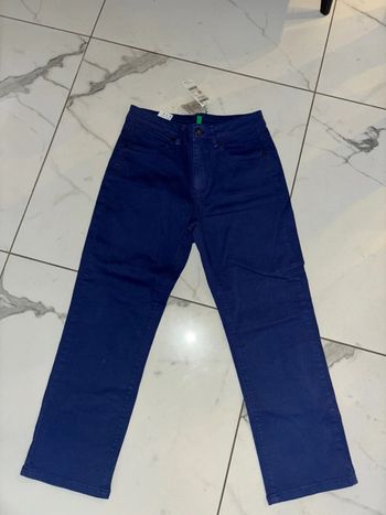 Pantalon bleu benetton taille 42 neuf avec étiquette