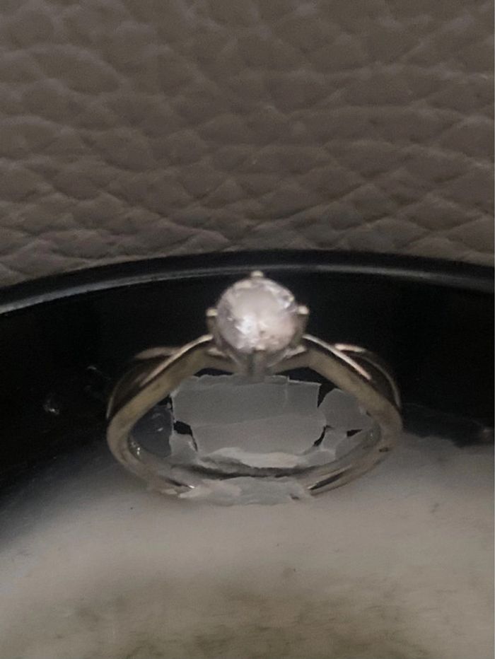 Bague en argent solitaire - photo numéro 6