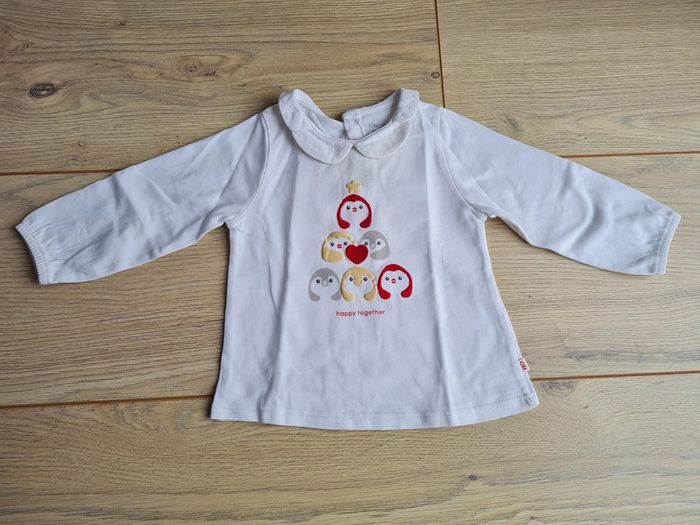 Tshirt ML avec col Obaibi 6 mois