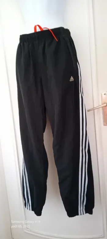 Pantalon de sport doublé Messi adidas noir coupe large garçon 13/14 ans adidas