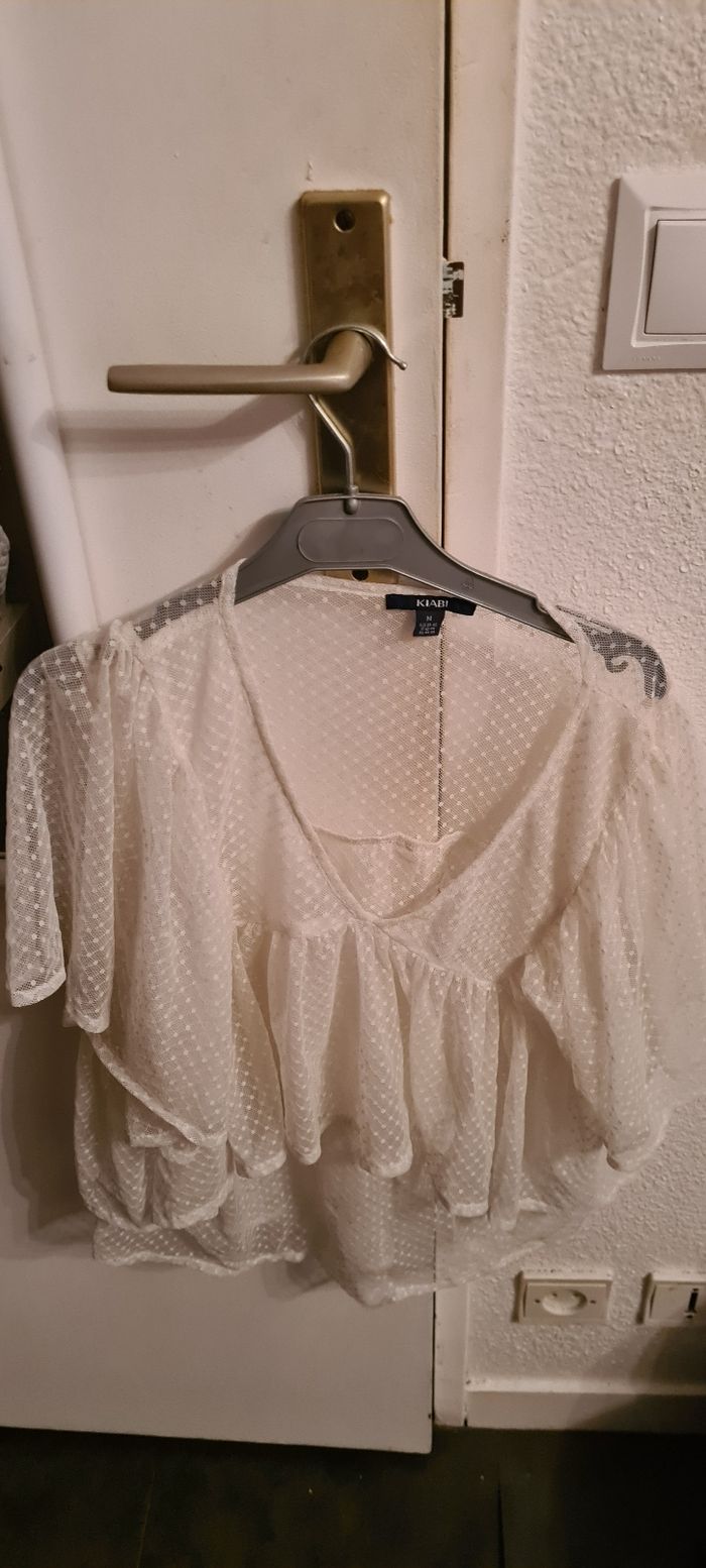 Blouse blanche transparente kiabi taille M